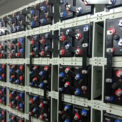 One of the 4 banks of 2v, 1000AH Exide batteries installed at NIC Pune. Project cost 1.42 crores