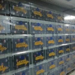 One of the 4 banks of 2v, 1000AH Exide batteries installed at NIC Pune. Project cost 1.42 crores